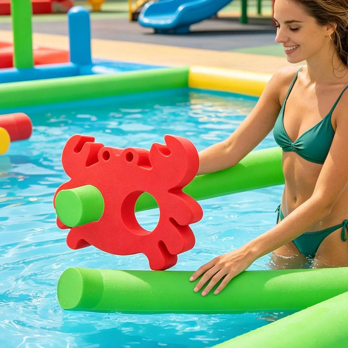 EVA Animal shapes Foam Noodle Connector Pool Noodle Float Maker Crafting Accessory for Kids Children Beginners DIY Water Toys Vue