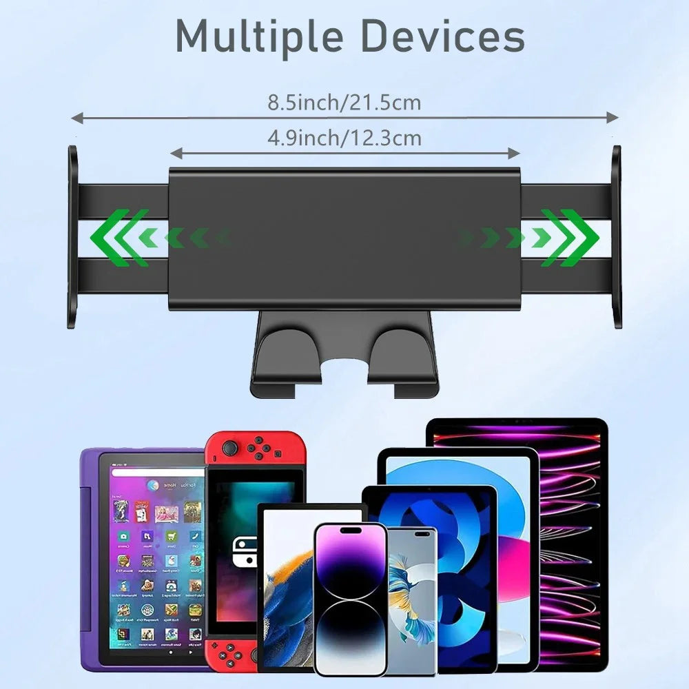 TESMAYX 2025 Upgraded For Tesla Model Y Juniper Model 3 Tablet Holder Headrest Phone Mount 360° Adjust Travel Stand Accessories Vue