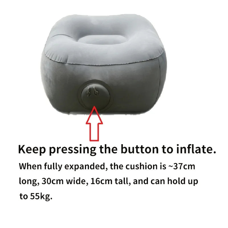 Quick-inflate, portable folding lazy chair—ideal for camping, beach, office,or car emergencies. Lightweight, durable, and comfy. Vue