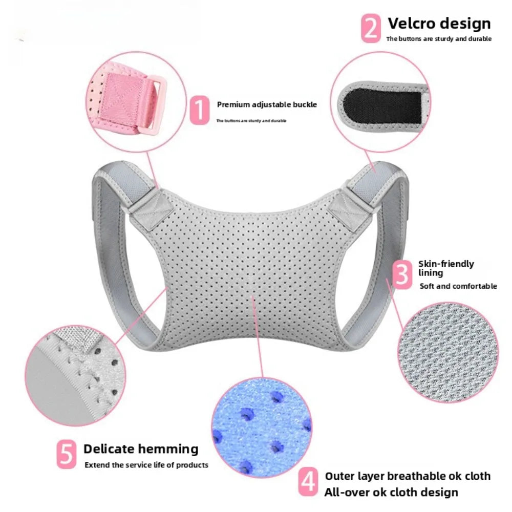 In Stock, Back Posture Correction Belt, Breathable and Adjustable, Available for Men and Women, Stretch Strap, Elastic Strap. Vue