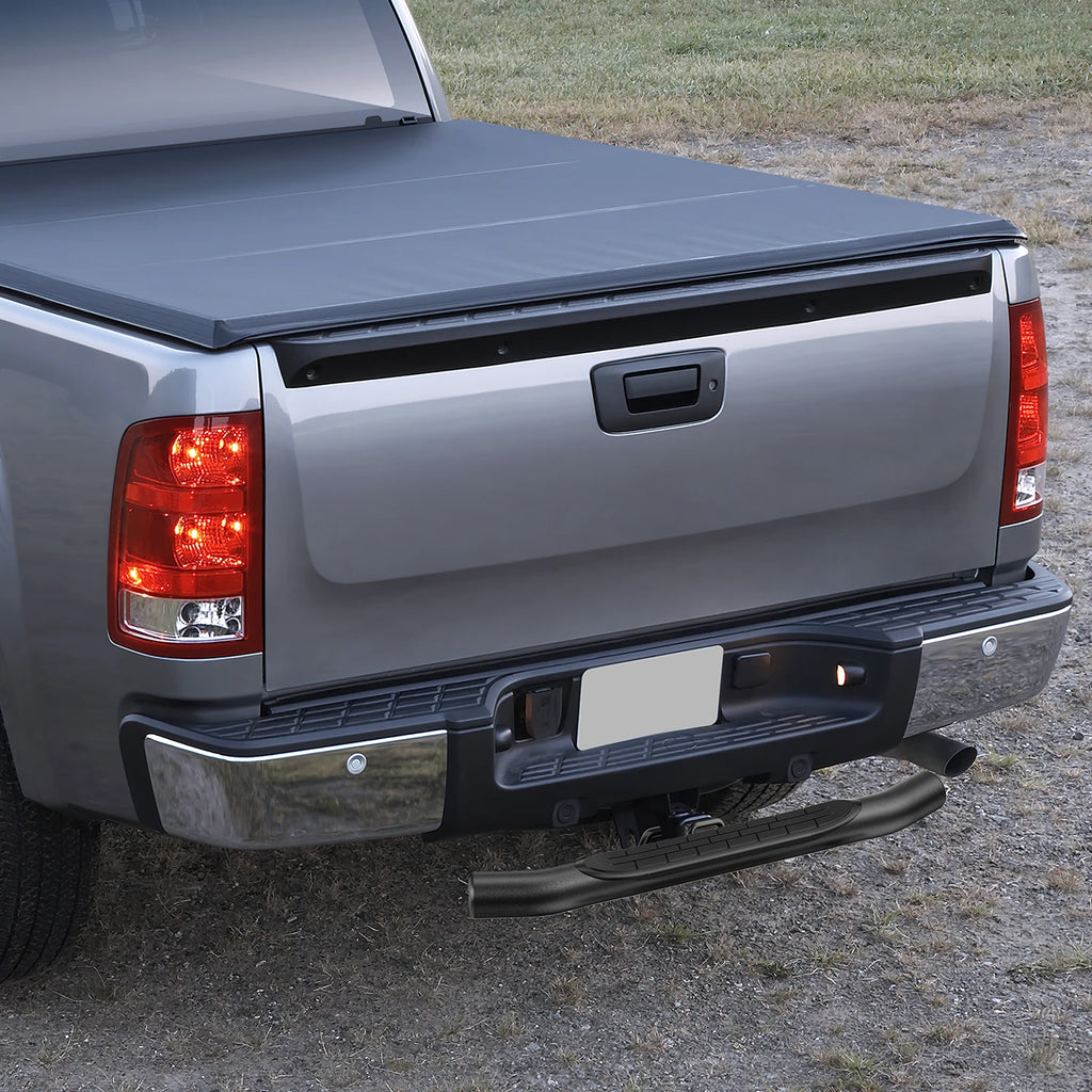 Nilight 36" Hitch Step Fits 2" Receivers 3" Round Tubing Stainless Steel with Rubber Non-Slip Pad Rear Bumper Guard with 5/8" Hitch Pin Clip & U-Bolts Stabilize for Pickup Truck Car SUV Vue