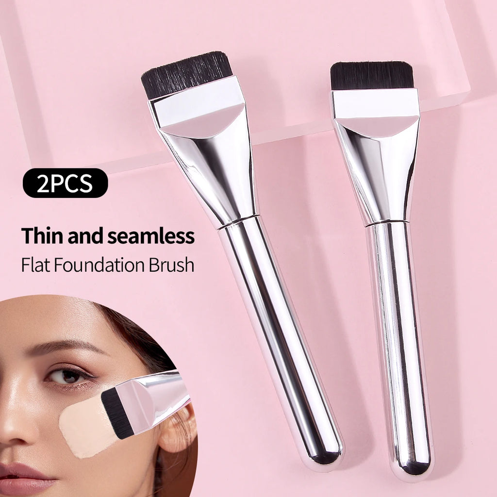 Ultra-thin foundation makeup brush, high-density facial and body Kabuki makeup brush, seamless concealer makeup brush for founda Vue