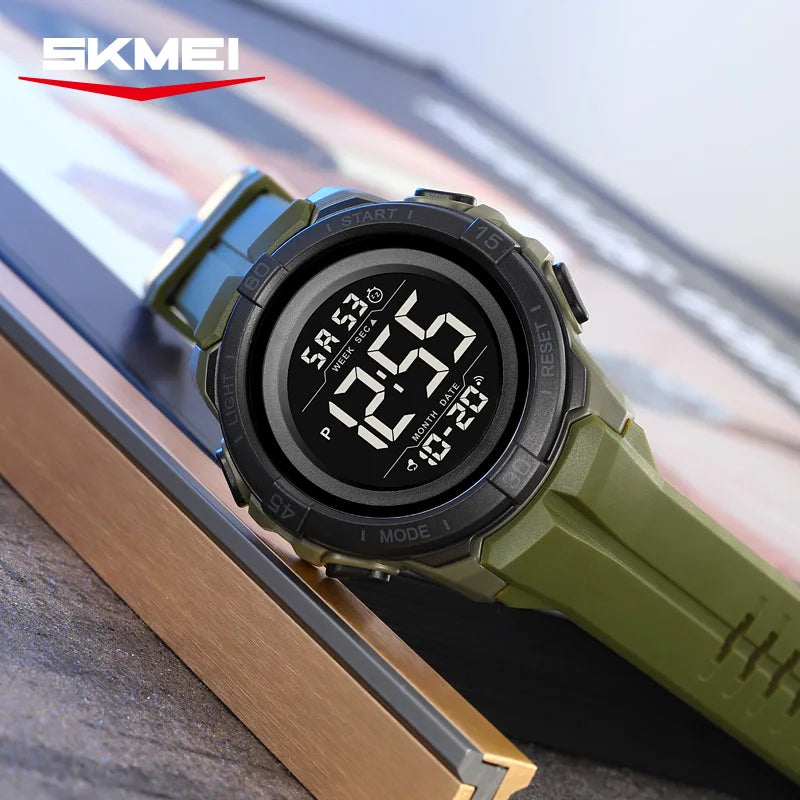 SKMEI 2565 Military Digital Sport Watch for Men | LED & Waterproof Digital Sport Watch Vue