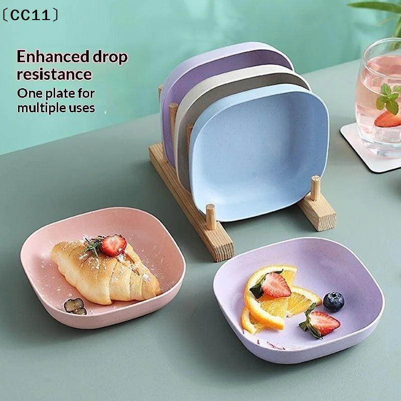 Reusable Fruit Dessert Plates Washable Multifunctional Snack Dishes
