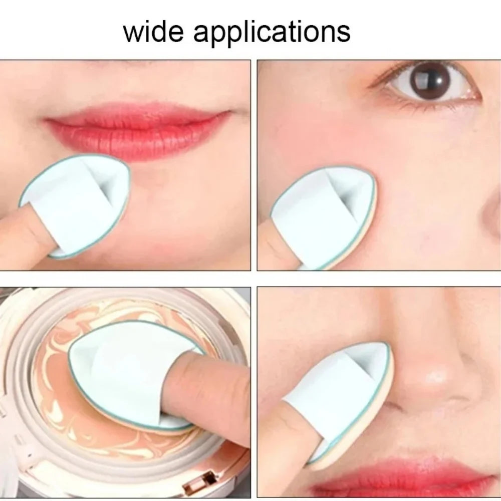 5Pcs Mini Finger Cosmetic Puff Foundation Small Air Cushion Powder Sponge Face Concealer BB Cream Applicator Makeup Tools Vue