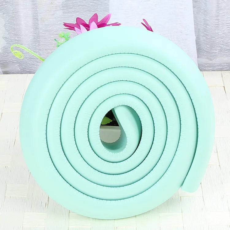 vvocci 2M Protector Edge U Shape Baby Safety Furniture Table Extra Thick Desk Cover Protective Tape Foam Corners Bumper Guard Vue B97 LightGreen