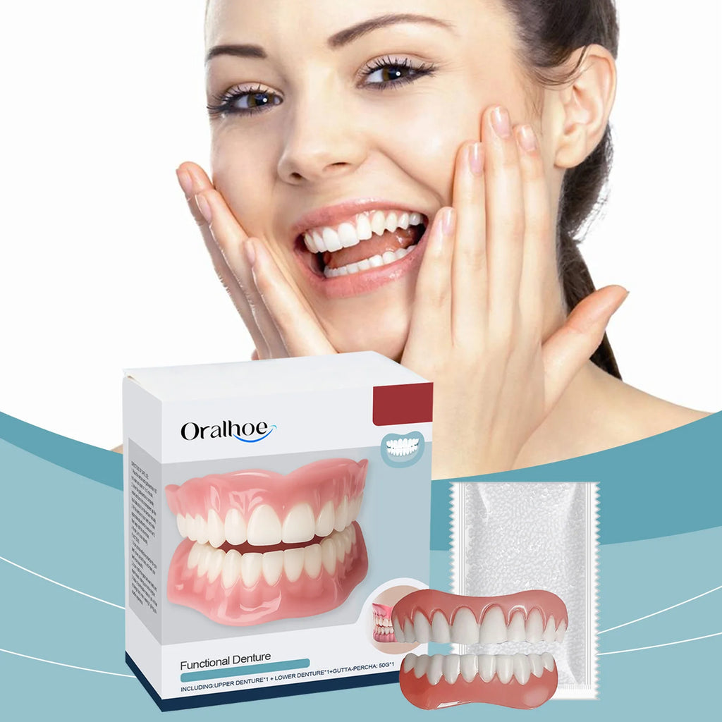 Denture Decoration Set - Denture Decoration Set for Enhancing Smile Aesthetics, Natural Fit and Comfortable Material Vue