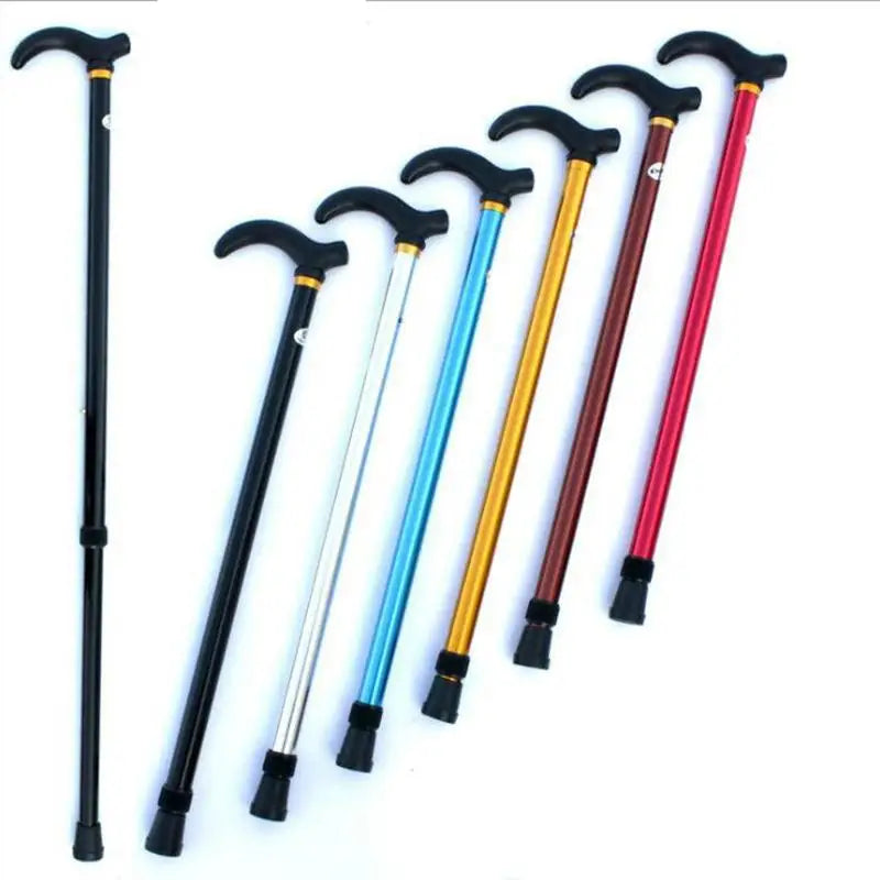 Adjustable Walking Stick 2 Section Stable Anti-skid Crutch Old Man