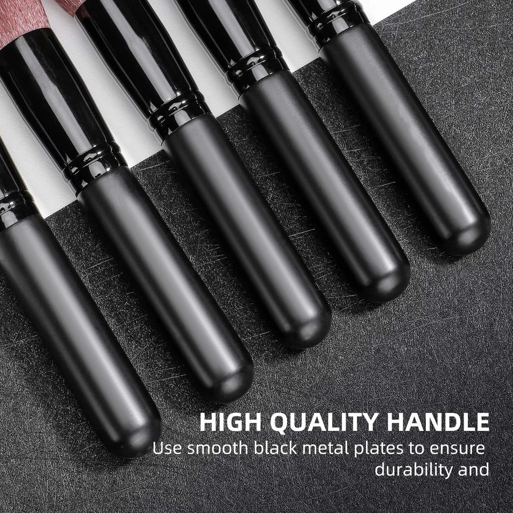 Premium Makeup Brushes Set Portable Travel Soft Eye Shadow Brush Foundation Powder Eyelash Concealer Blush Make Up Brush Set Vue