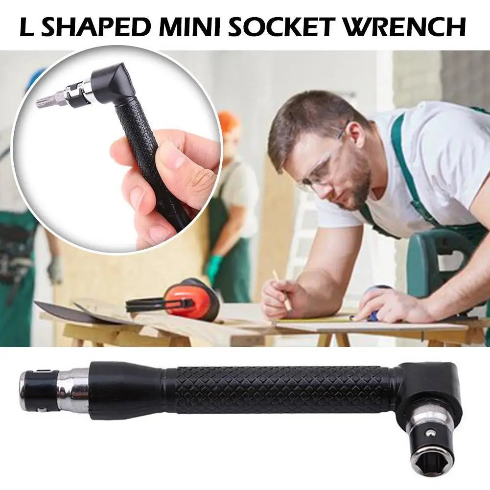 Mini Double-ended L-Socket Wrench 90 ° Double-end Handle 6.35mm Wrench Tool Screwdriver Driver Bit Home Tool Set Vue