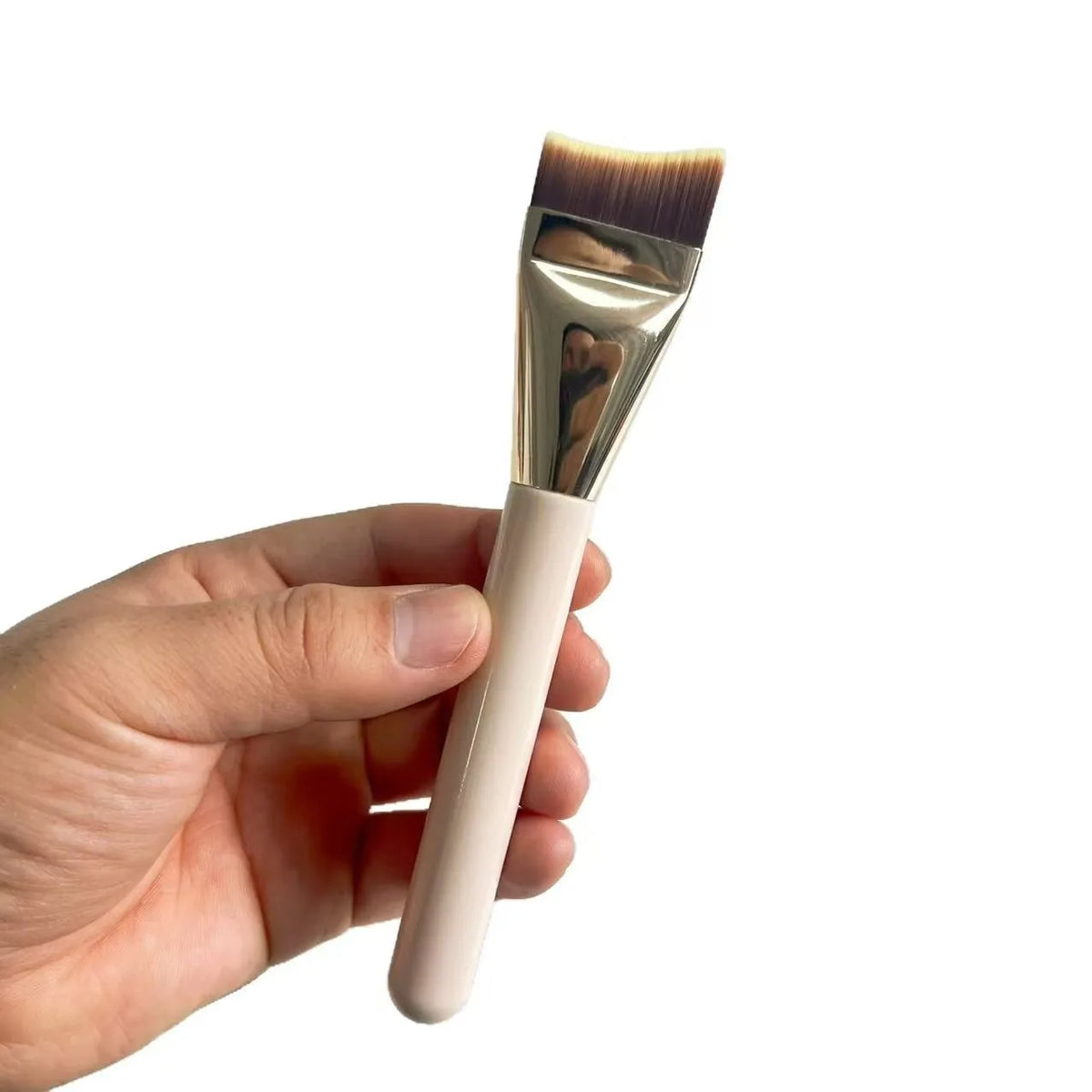 Makeup Foundation Brush Ultra-thin Crescent-shaped Mask brush Fluffy Soft Bristle Professional Beauty Tool Private Label 5pcs Vue