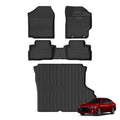 Smabee Right Drive for Toyota Yaris Ativ HEV (Vios Hybrid) 2025 2026 TPE Car Floor Mats Trunk Pad Protective Accessories Black Vue RHD 4pcs right hand drive