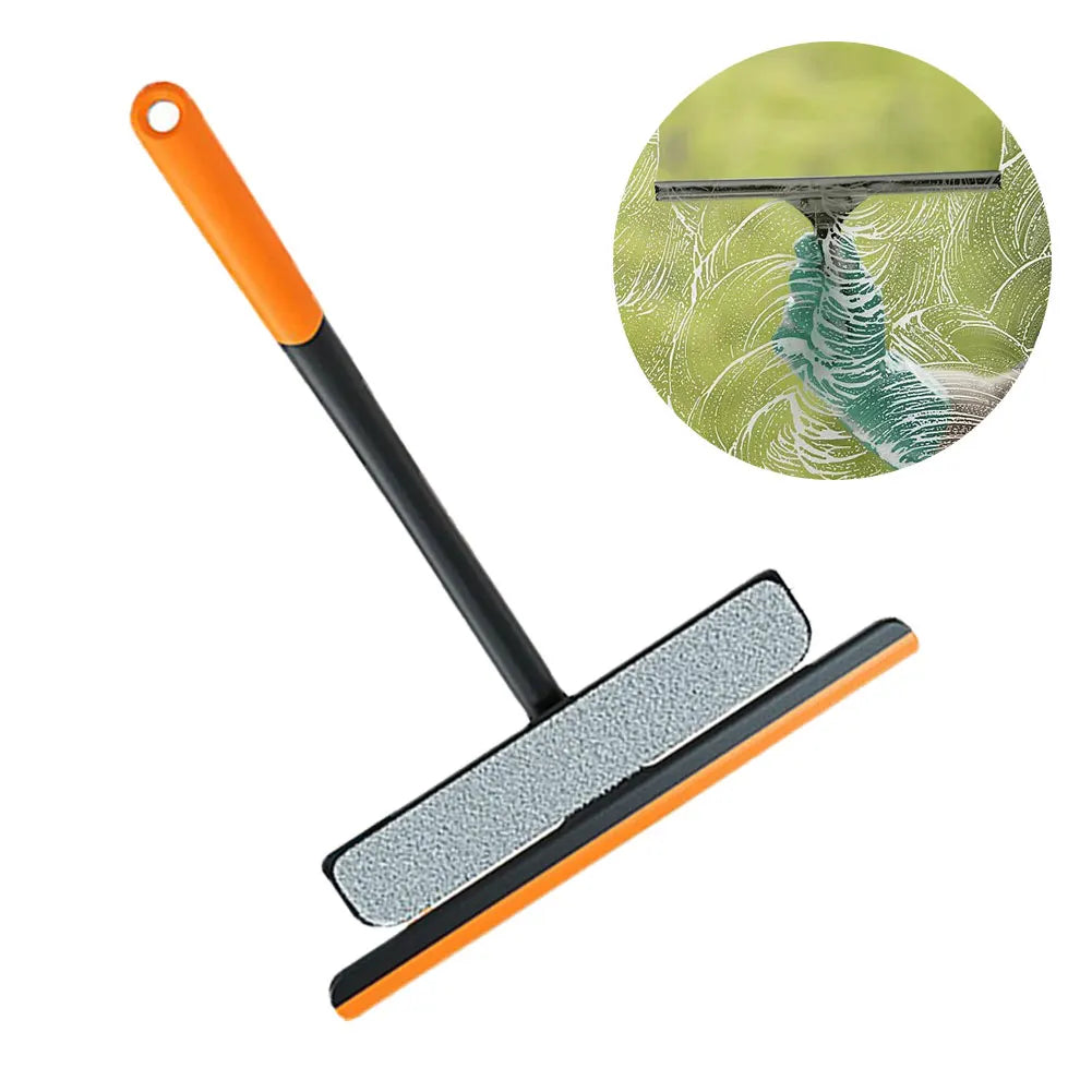 Shower Squeegee Glass Clean Scraper Washing Wiper Hanger Floor Window Cleaning Household Water Wall Hanging Mirror with Handle Vue