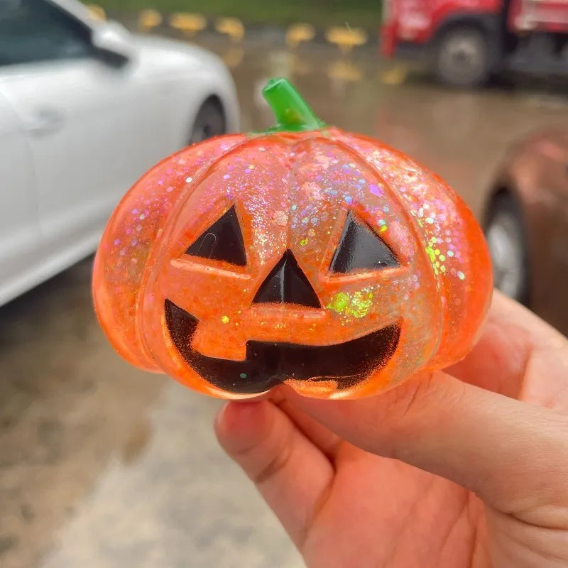 Halloween Pumpkin Maltose Stress Ball Squishy Toy Soft Stress Ball Slow Rebound Fidget Toy Stress Relief Funny Gift Vue