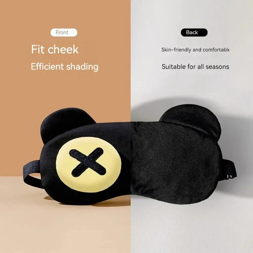 Cute Eye Mask Sleep Soothing Fatigue Warm Compress Wear Comfortable