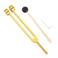 Healing Chakra 128 Hz Tuning Fork Set Aluminium Alloy Sound Therapy Bio-Acoustic Tuning Fork Colorful Adjustable Vue gold-pommel