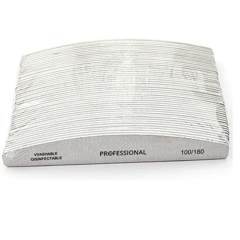 Double Sided 100/180/240 Grit Nail Files Emery Board Manicure Pedicure Tool And Nail Buffering Files Vue