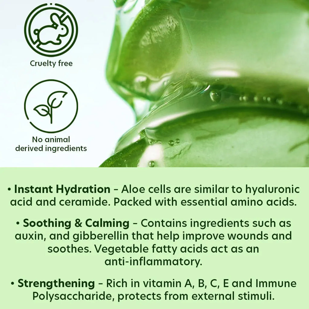 Nature Republic New Soothing Moisture Aloe Vera Gel,Basic Moisturizing,Deep Moisturizing,Korean Skincare，K-Beauty,Korean Makeup Vue