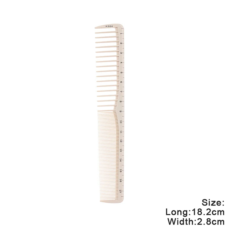 Scale Marked Professional Barber Comb Laser Ruler Hair Cutting Styling Tool Salon Hairdressing Plastic Modeling Brush Supplies Vue A4
