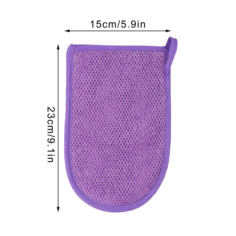 Women Men Bath Gloves SPA Exfoliating Shower Brush Body Cleaning Scrub Mitt Rub Dead Skin Gloves Shower Towel Foam Body Massage Vue