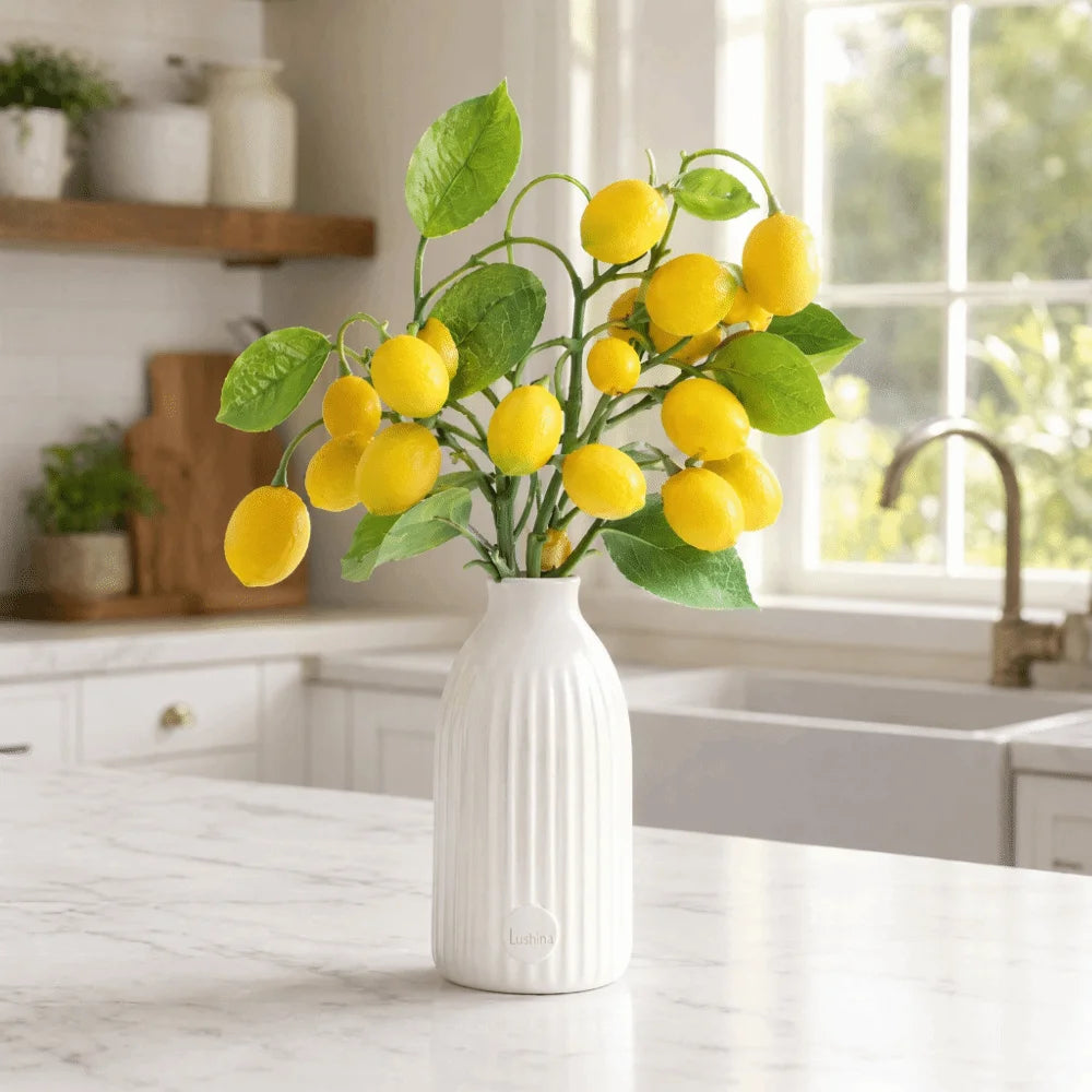 Creative Plastic Simulated Fruit Foam Eggplant Fake Strawberry Decorative Realistic Artificial Lemon Branches Studio Photography Vue