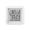Tuya WiFi LCD Display Screen USB Power Supplys Intellgient Sensors ℉/℃ Switch Time/Date/Temperature/Humidity Display Home Vue White