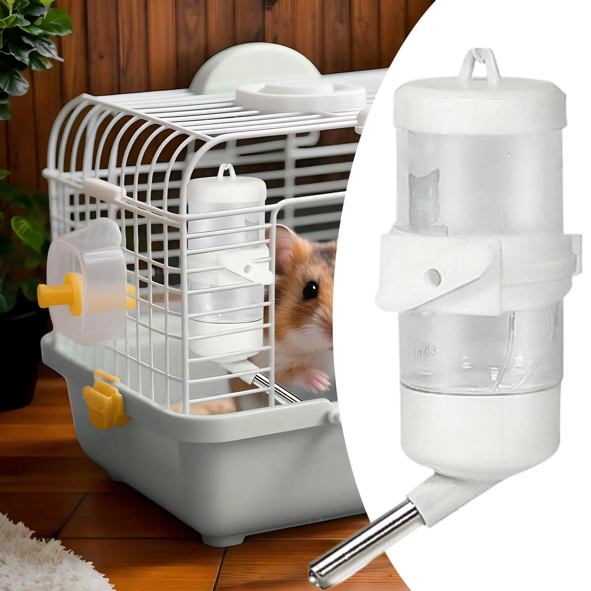 80ml Hamster Drinker Water Bottle Dispenser Feeder Hanging Guinea Pig Squirrel R abbit Pet Drinking Fountain Accessories Vue