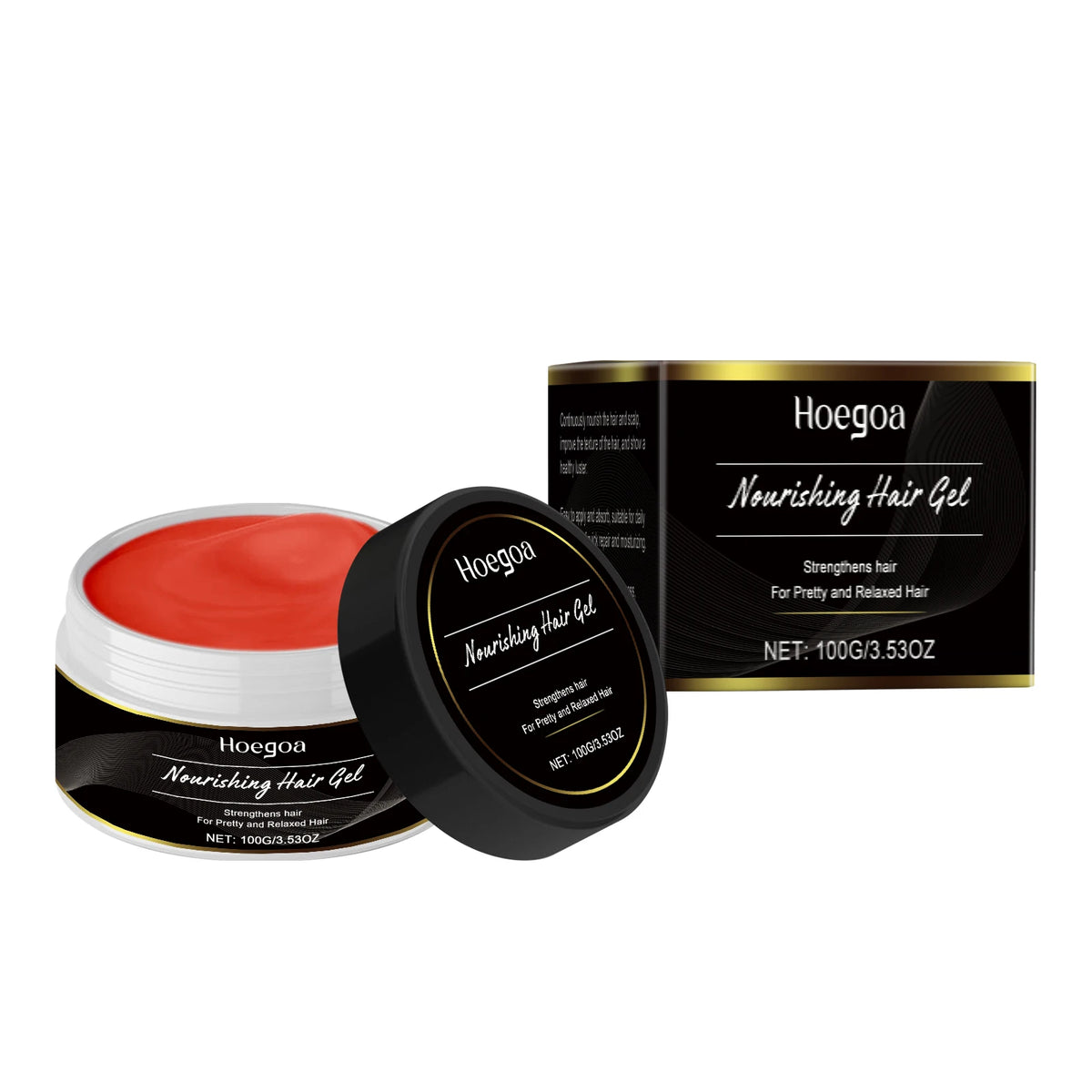 Moisturizing Hair Gel: Repairs Dry and Frizzy Hair, Offers Lightweight Freshness, and Leaves Hair Smooth Vue