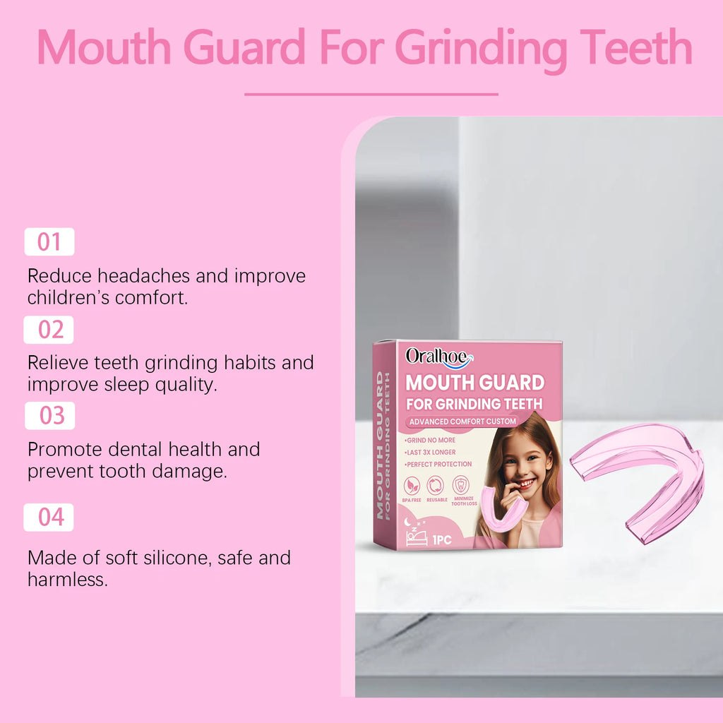 Silicone Mouth Guard: Nighttime Anti-Biting and Anti-Grinding Teeth Protector for Children's Dental Protection Vue