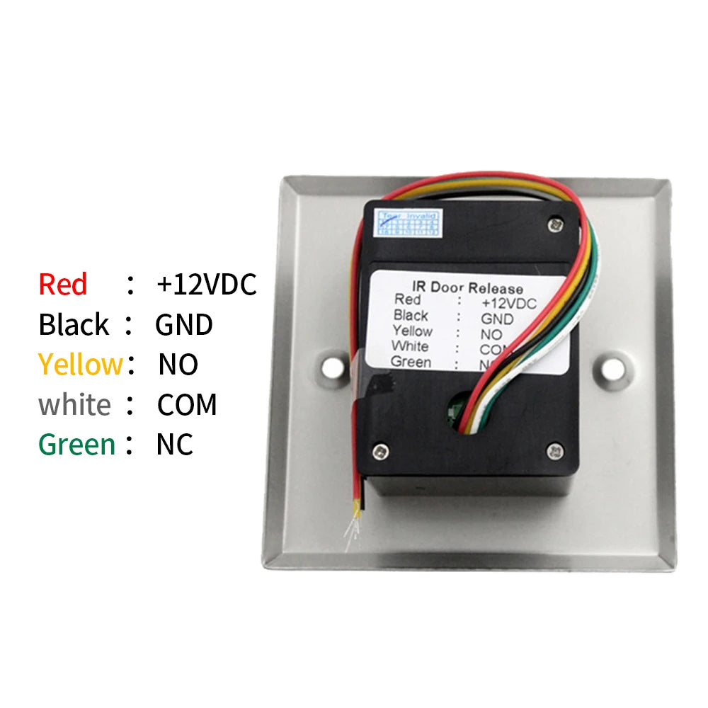 Touchless Door Exit Button Release Switch 12V-24V Electronic Lock Remote Control No Touch Push Switch for Home Security Vue