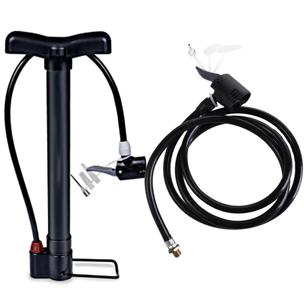 Lengthened Bicycle Pump Hose French Nozzles Air Line Air Pump Connector 125cm 2 in 1 Air Pump Extension Tube Hose Accessories Vue