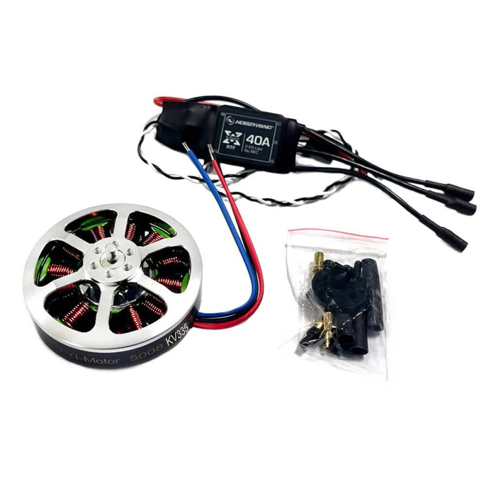 5008 Disc 335KV/400KV 700W Maximum Ccontinuous Power Brushless Motor No/With 40A ESC for RC Model Aircraft & Multi-Rotor Drone Vue