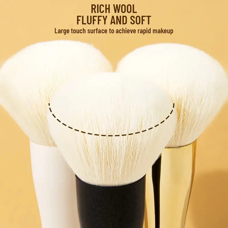 Large Size Loose Powder Brush Makeup Brush Face Blender Brush Mineral Blending Buffing Brushes Multi-function Cosmetics Tools Vue