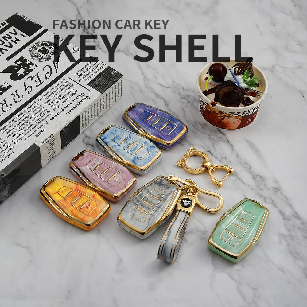 Geely Smart Key For Geely New Vision X3X6 Borui Bo Yue Emgrand GL Coolray 4 Button Car Key Cover Protective Cover Smart Key 1 PC Vue