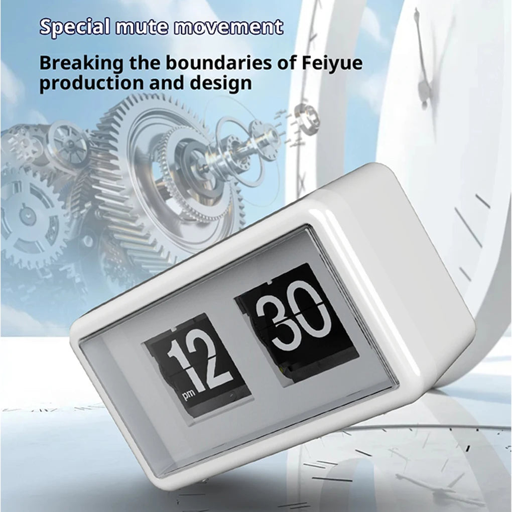 FangNymph Flip Clock Transparent Case – Wall & Table Alarm Flip Alarm Clock Vue