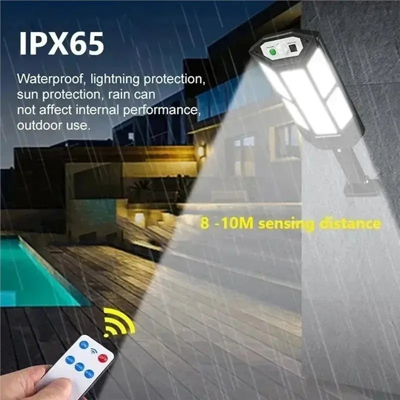ABKW-Solar LED Light Of Motion Sensor 300000LM Irradiation 500㎡ Outdoor Solar Lamp Waterproof Garden Street Yard Lantern Vue