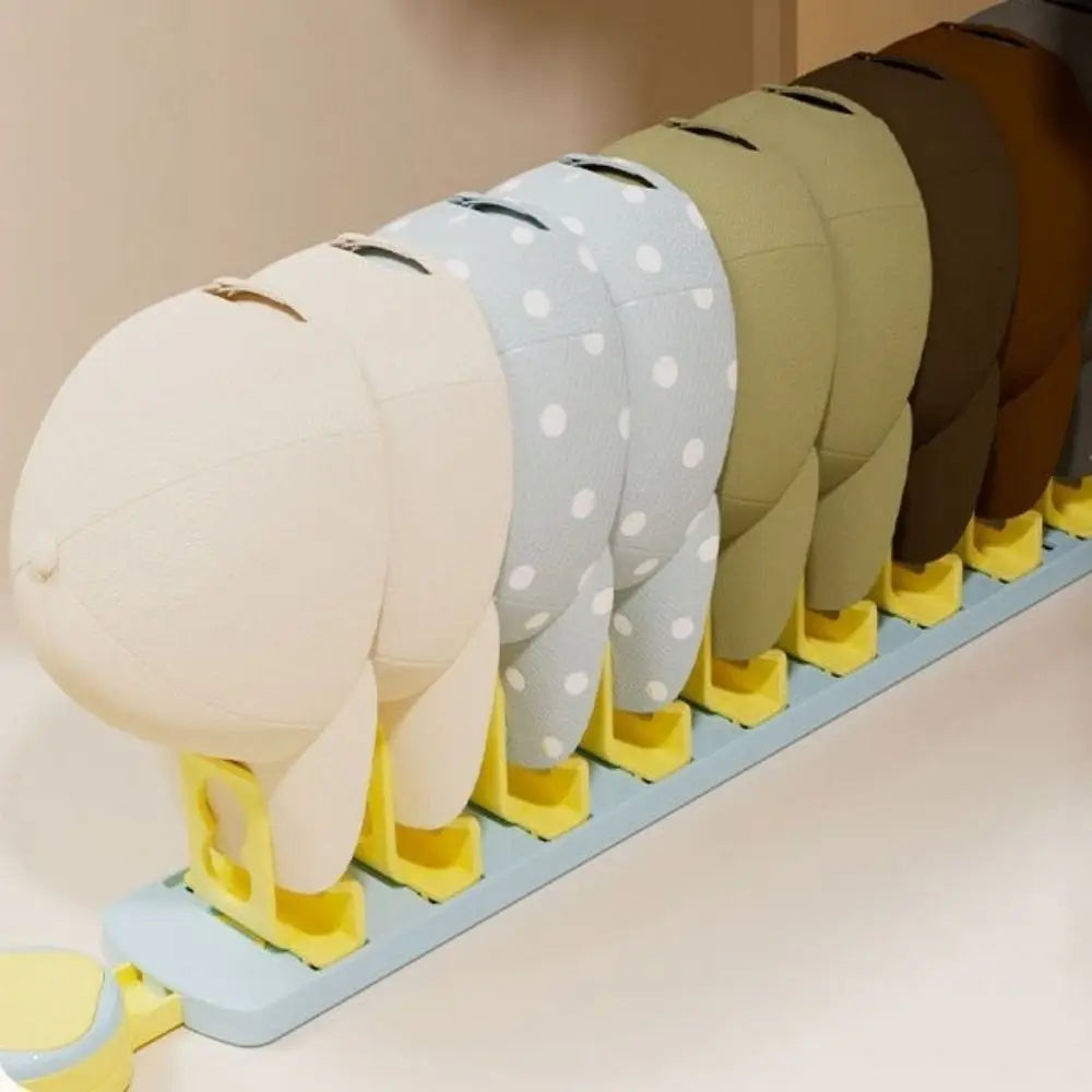 Built-In Spring Clips Suction Cup Hat Display Rack No-Drill Large Capacity Hat Storage Clips Space Saving Vue