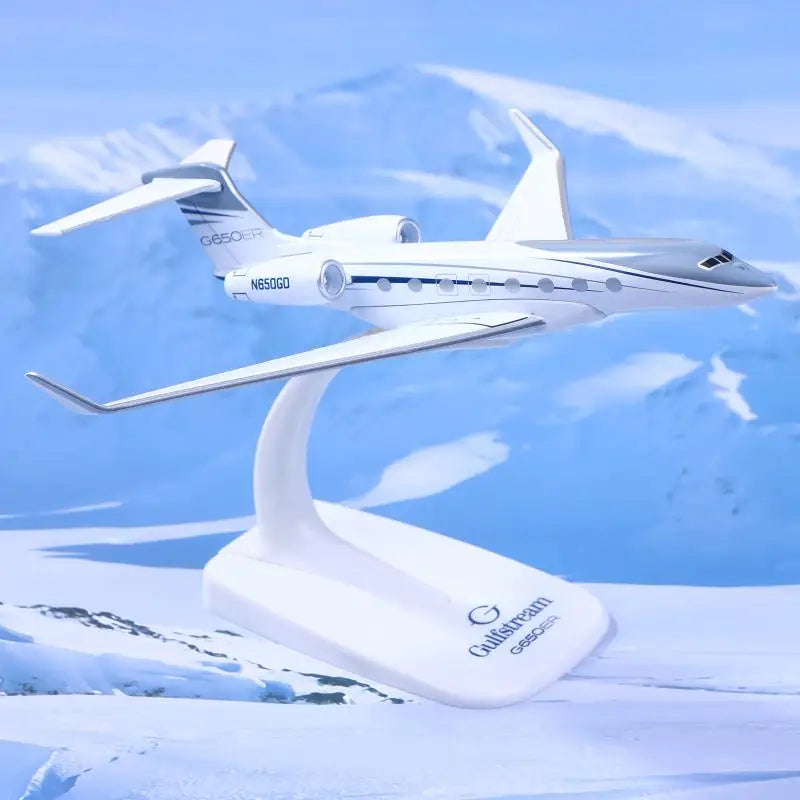 High-Quality 1PCS Gulfstream G650 Scale Aircraft Model; 1/200 Diecast G650ER Plane Replica Vue