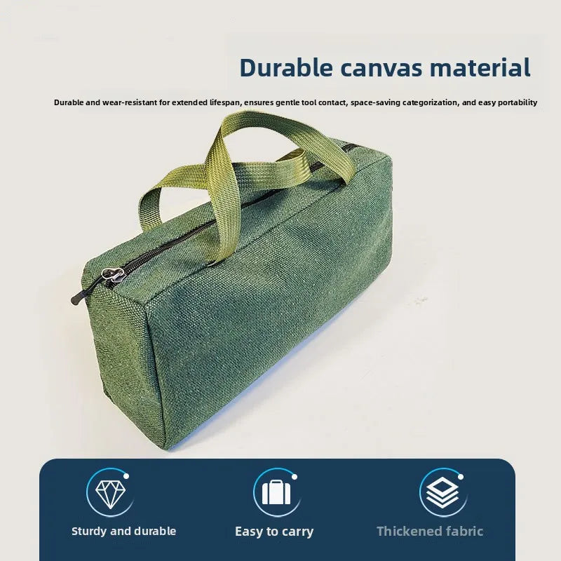 Thick Canvas Tool Storage Bag Handbag Portable Hardware Tool Organizer Large capacity Hand Tool Auto Repair Tool Kit Vue