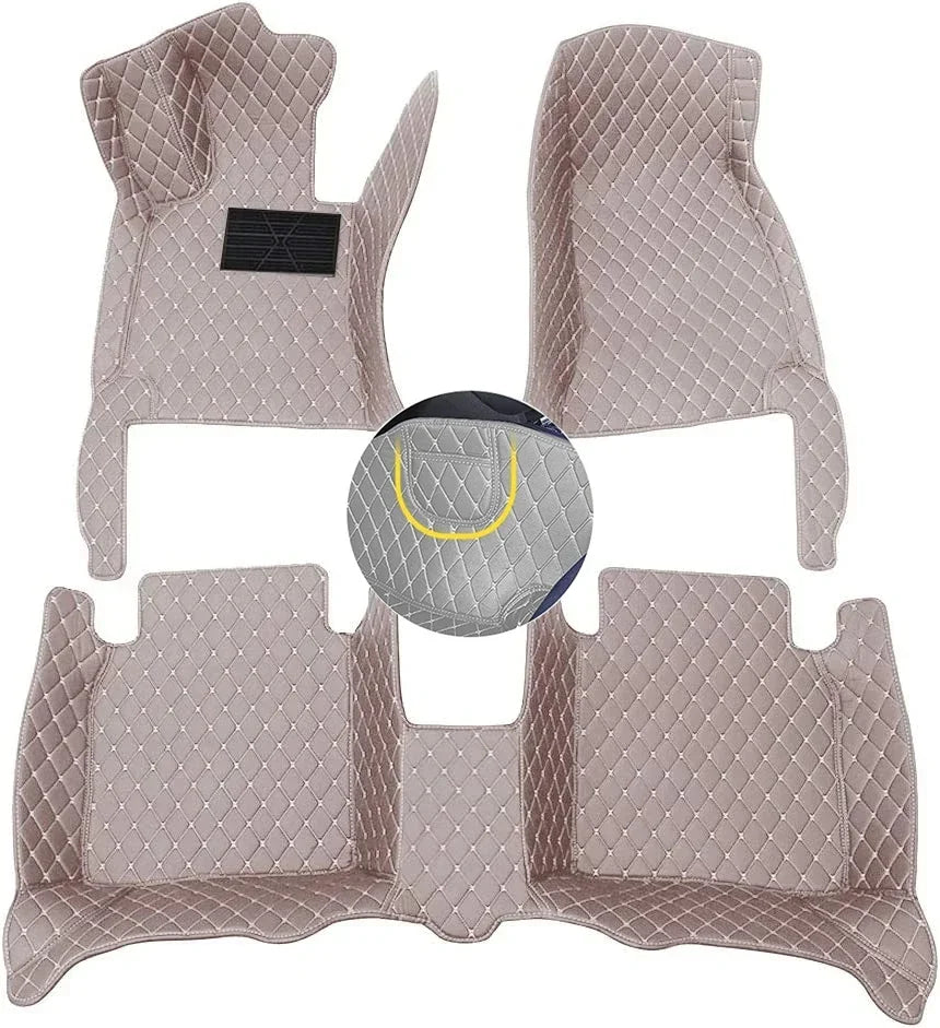 For Citroen C5 Aircross C5X Auto Leather Waterproof Custom Car Floor Mats Carpets Foot Coche Accessorie Floor Liners Vue