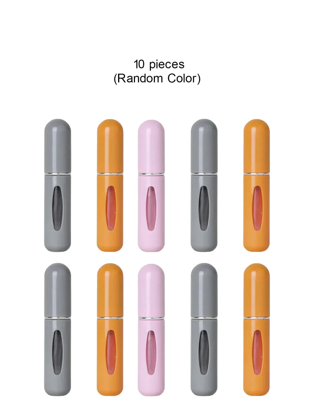 vvocci 3/5/10pcs 5ml Fragrance Press Spray Dispenser For Cosmetics Type Portable Bottom-fill Perfume Refillable Liquid Container Vue 10Pcs-RandomColor
