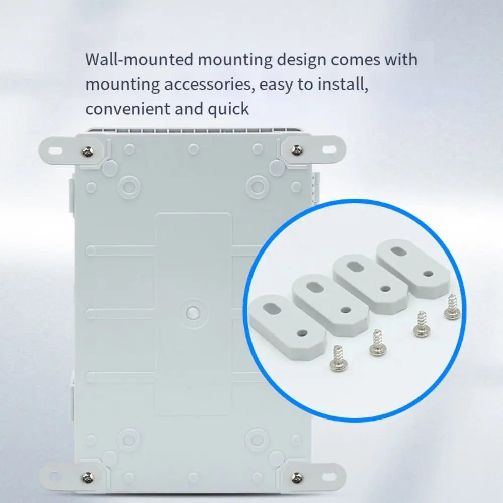 IP66 Waterproof Junction Box Gray/Transparent Cover Dustproof Distribution Box Easy To Install Reinforced Lock Vue
