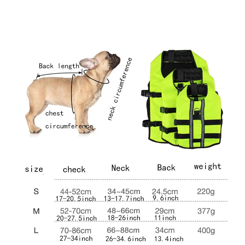 Inflatable Dog Life Jacket for Small Medium Large Dogs Boating Swimming Vest for Dogs Outdoor Portable Safe Folded Dog Swimsuit Vue
