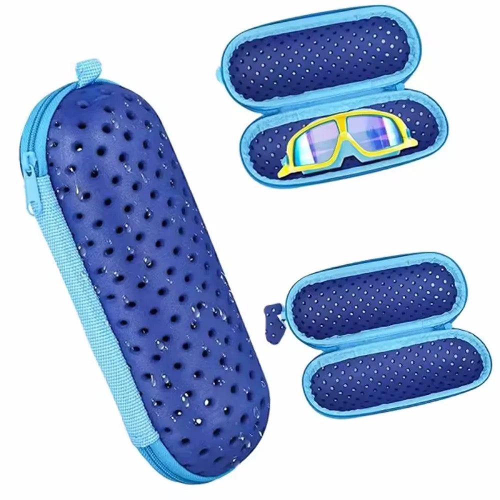 EVA Soft Swimming Glasses Organizer Protector Glasses Case Swimming Gear Breathable Drainage Hole Portable Goggles Cover Vue