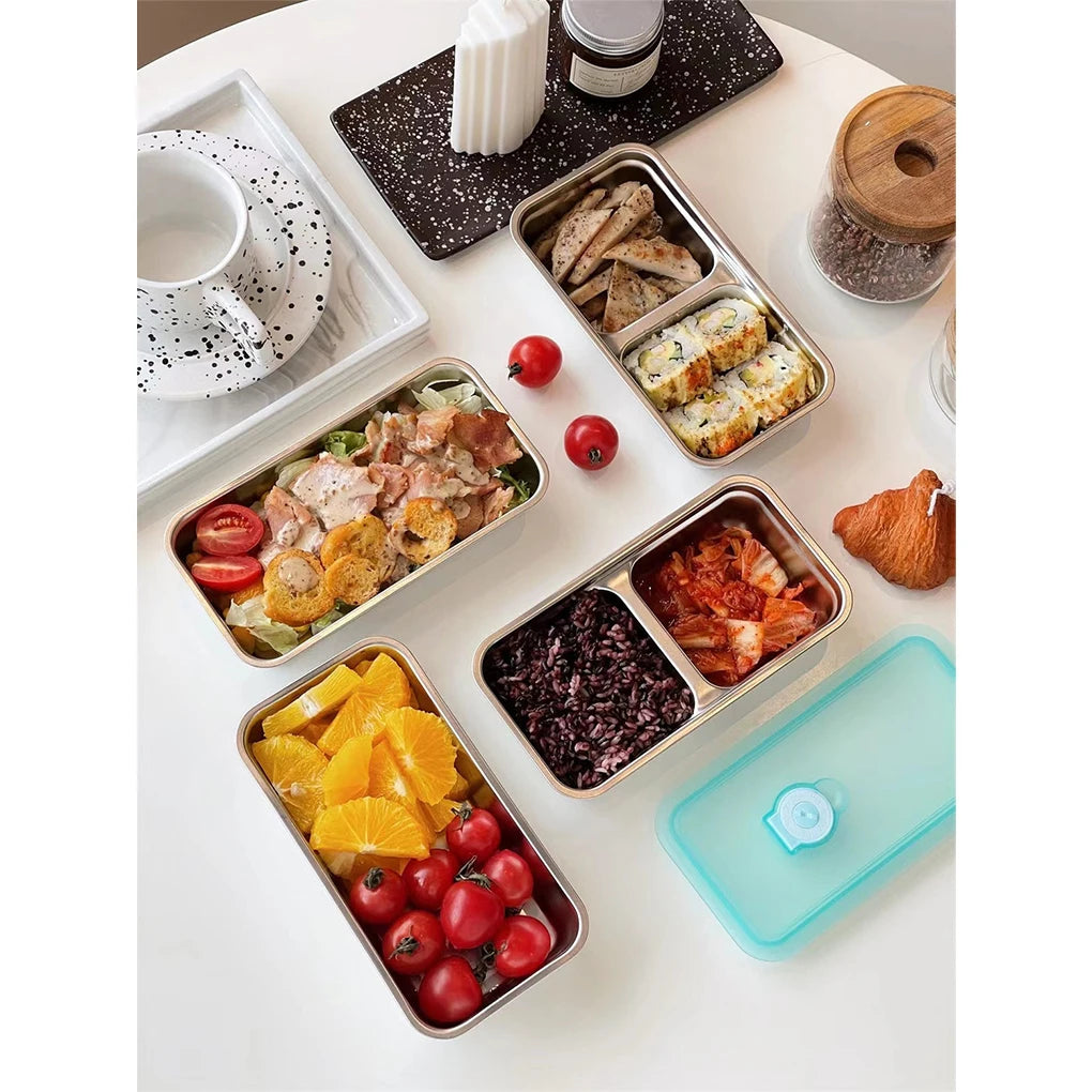 304 Stainless Steel Bento Box | Single & Double Compartment Stainless Steel Bento Box Vue