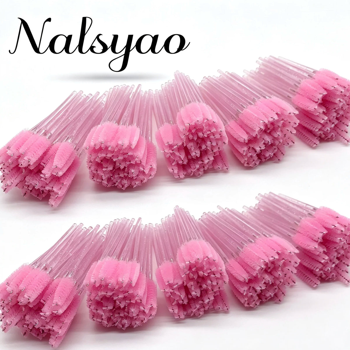 100Pcs Wand Disposable Micro Eyelash Comb Brush Spoolers Makeup Kit Lash Eyebrow Brush Extension Brushes Mascara Applicator Vue