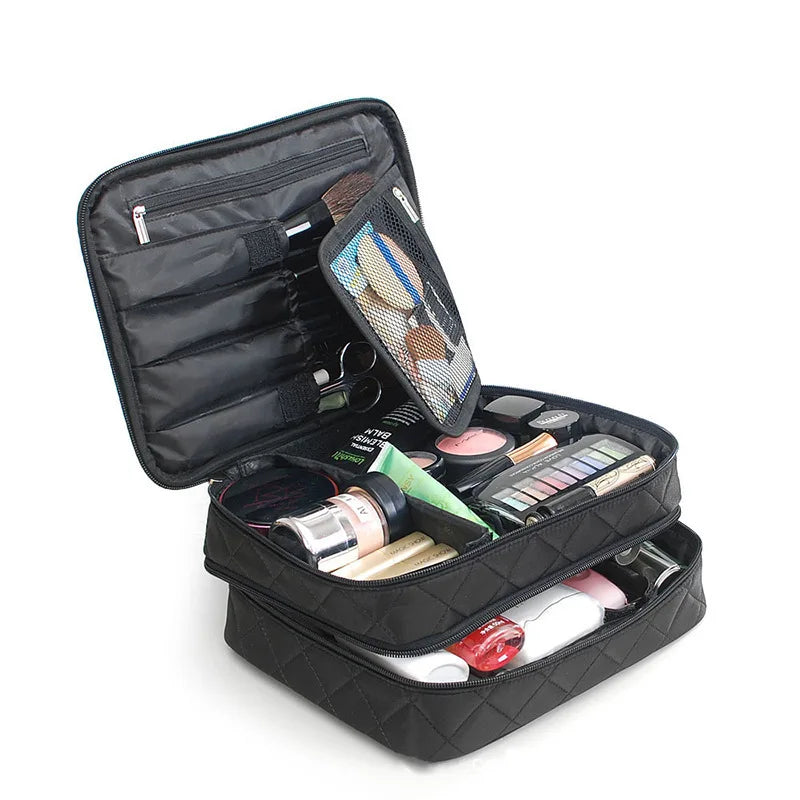 New arrival women's travel waterproof makeup bag Professional Beauty Tool Storage Box Portable Makeup Case Vue