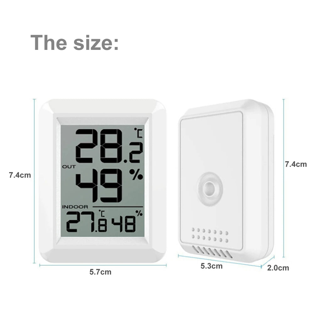 ALLOYSEED Wireless Thermometer & Humidity Monitor – Indoor Outdoor Wireless Thermo-Hygrometer Vue