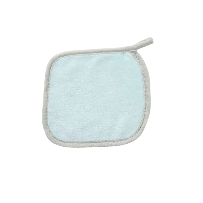 1Pc Microfiber Face Cloths Reusable Makeup Remover Cloth Makeup Towels Face Deep Cleaning Pads Skincare Beauty Tools Vue lightgreen