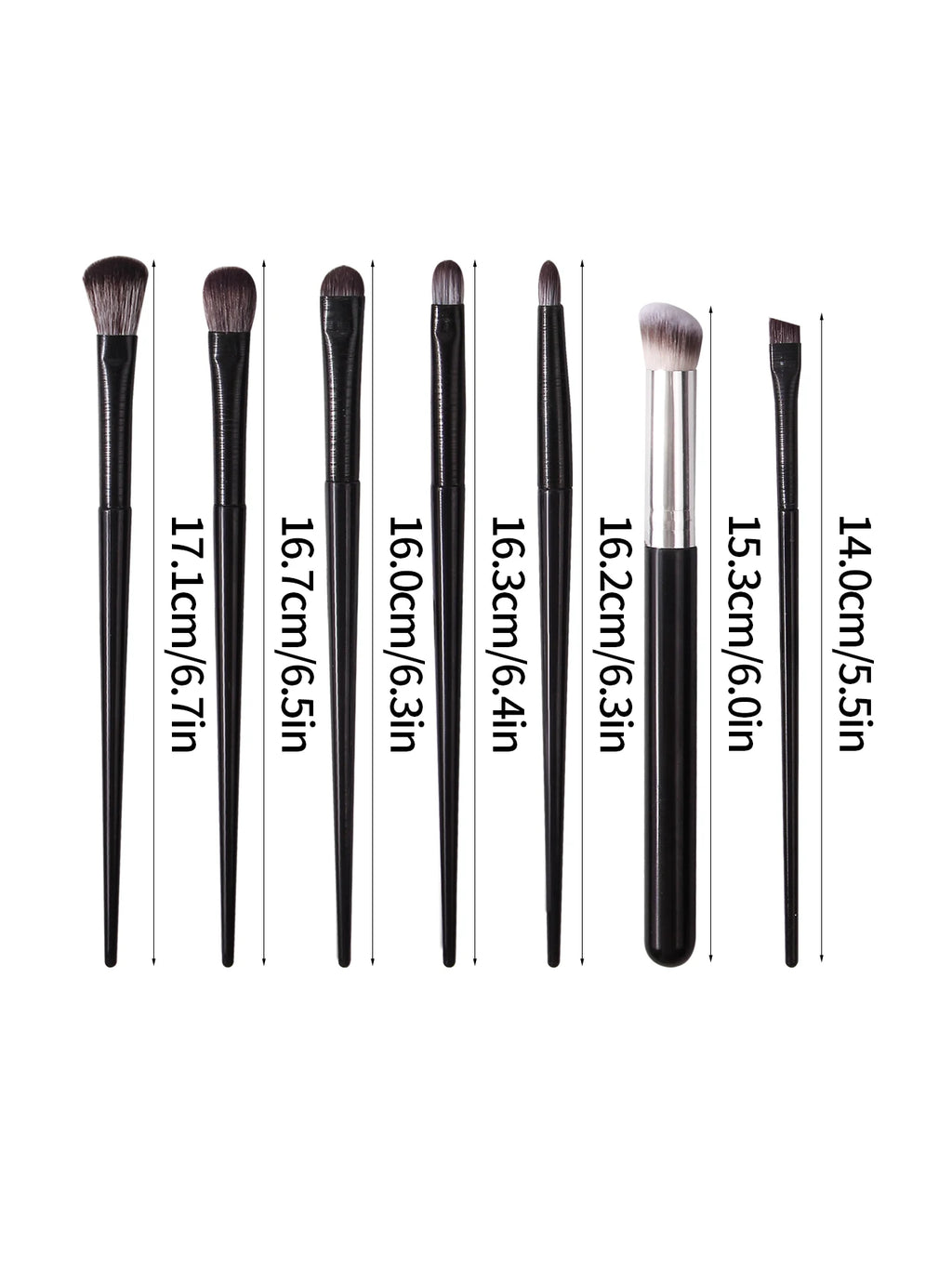 7PCS Makeup Brush Set: Eyeshadow Brush, Eyeliner Brush, Concealer Brush, Multi-Functional Facial Makeup Brush Tools Vue